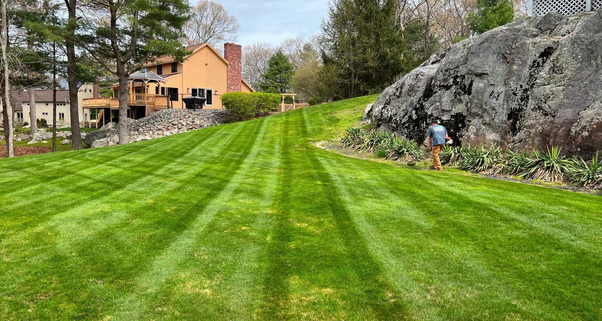 Photo of lawn care landscaping service (colored)