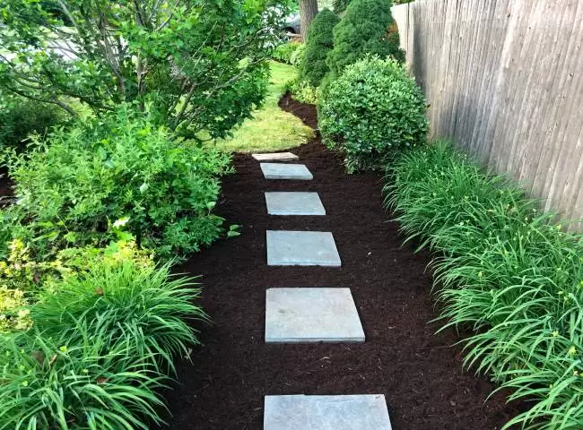 After image of landscaping pathway project