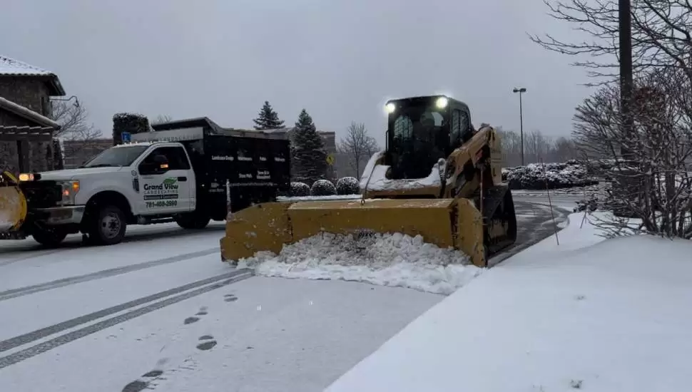 A photo of snow mower machine of Grand View Landscaping